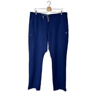 FIGS Women's X-Large Yola Skinny Scrub Pants in Navy Blue